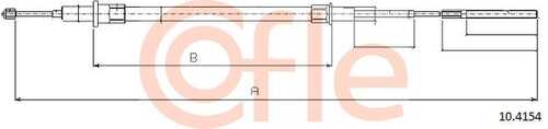 92.10.4154 COFLE Тросик, cтояночный тормоз