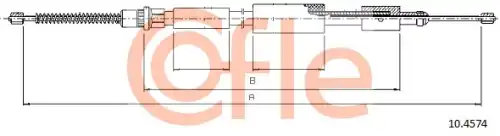92.10.4574 COFLE Трос стояночного тормоза