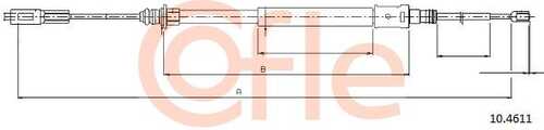 92.10.4611 COFLE Тросик, cтояночный тормоз
