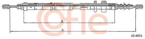 92.10.4651 COFLE Тросик, cтояночный тормоз