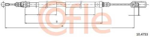 92.10.4733 COFLE Трос стояночного тормоза прав задн