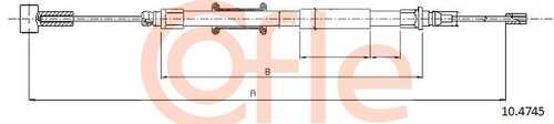 92.10.4745 COFLE Трос стояночного тормоза задн