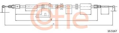 92.10.5167 COFLE Тросик, cтояночный тормоз