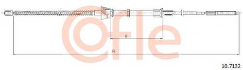 92.10.7132 COFLE Трос стояночного тормоза