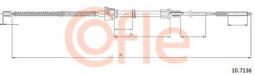 92.10.7136 COFLE Трос стояночного тормоза