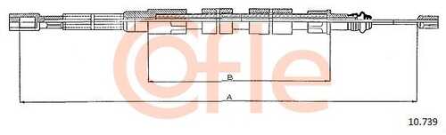 92.10.739 COFLE Трос стояночного тормоза