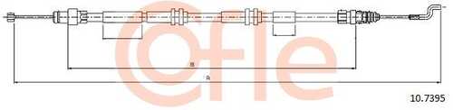 92.10.7395 COFLE Трос стояночного тормоза задн