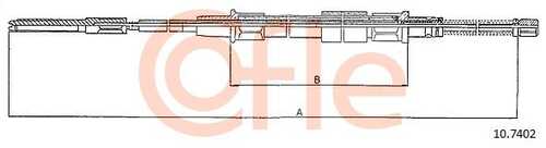 92.10.7402 COFLE Тросик, cтояночный тормоз