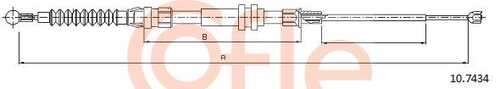 92.10.7434 COFLE Трос стояночного тормоза задн прав/лев