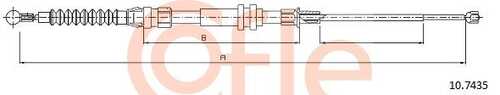 92.10.7435 COFLE Тросик, cтояночный тормоз