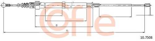92.10.7508 COFLE Тросик, cтояночный тормоз