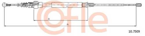 92.10.7509 COFLE Тросик, cтояночный тормоз