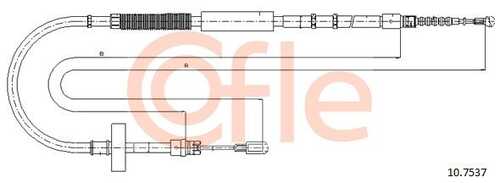 92.10.7537 COFLE Тросик, cтояночный тормоз