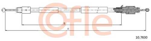 92.10.7630 COFLE Тросик, cтояночный тормоз