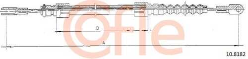 92.10.8182 COFLE Трос стояночного тормоза