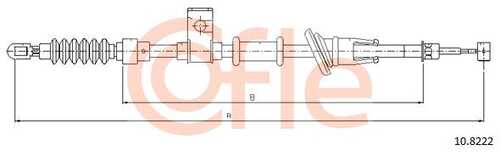 92.10.8222 COFLE Тросик, cтояночный тормоз