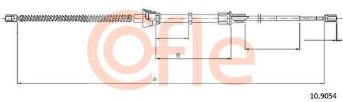 92.10.9054 COFLE Трос стояночного тормоза