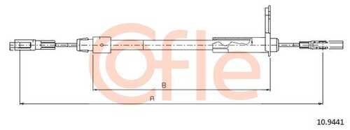 92.10.9441 COFLE Трос стояночного тормоза