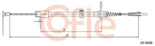 92.10.9448 COFLE Трос стояночного тормоза