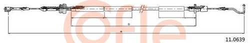 Тросик газа COFLE 92.11.0639