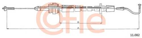 Трос газа COFLE 92.11.082