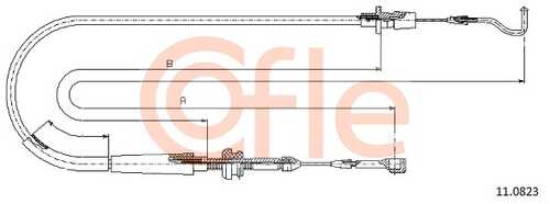 Трос газа COFLE 92.11.0823