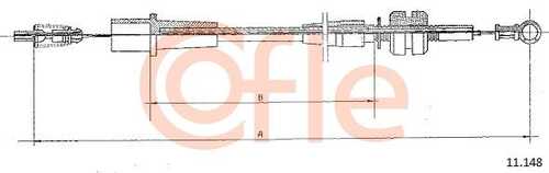Трос газа COFLE 92.11.148