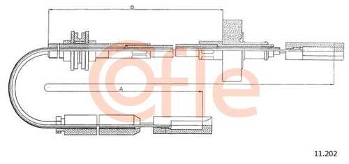 92.11.202 COFLE Трос сцепления