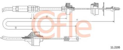 92.11.2195 COFLE Трос сцепления