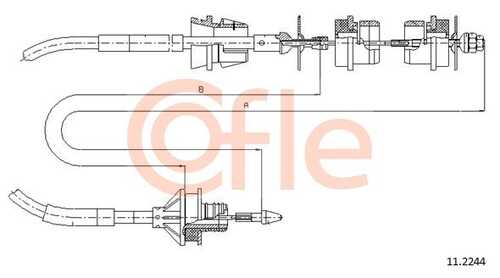 Трос сцепления COFLE 92.11.2244