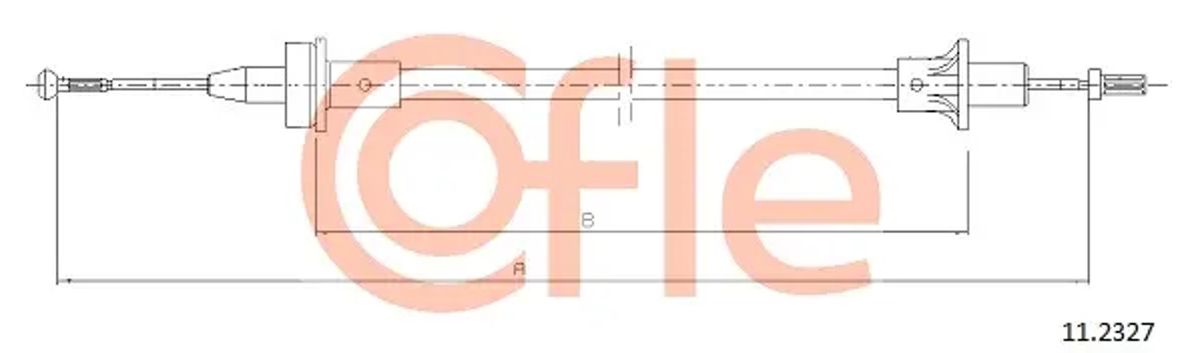 Трос сцепления COFLE 92.11.2327
