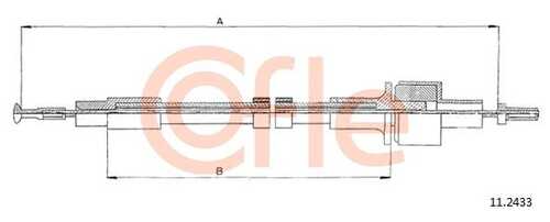 Трос сцепления COFLE 92.11.2433