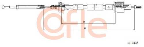 Трос сцепления COFLE 92.11.2435