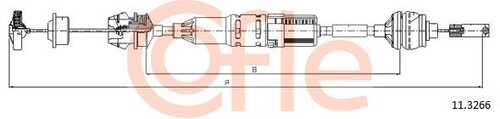 Трос, управление сцеплением COFLE 92.11.3266