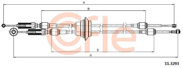 92.11.3293 COFLE Трос, механическая коробка передач