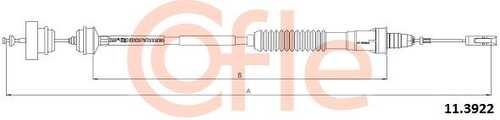 Трос, управление сцеплением COFLE 92.11.3922