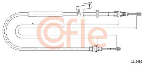 92.11.5495 COFLE Трос стояночного тормоза