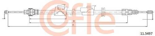 92.11.5497 COFLE Тросик, cтояночный тормоз