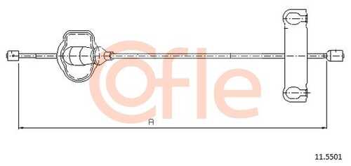 92.11.5501 COFLE Трос стояночного тормоза