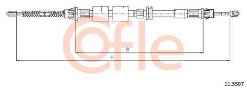 92.11.5507 COFLE Трос стояночного тормоза