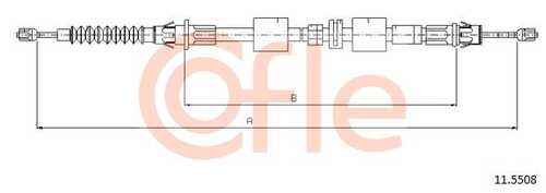 92.11.5508 COFLE Трос стояночного тормоза