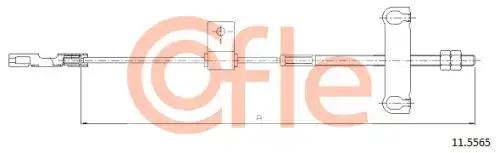 92.11.5565 трос стояночного тормоза COFLE 92.11.5565