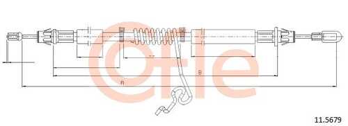 92.11.5679 COFLE Тросик, cтояночный тормоз