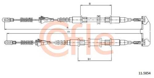 92.11.5854 COFLE Тросик, cтояночный тормоз