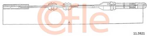92.11.5921 COFLE Трос стояночного тормоза