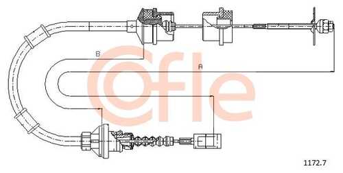 Трос сцепления COFLE 92.1172.7