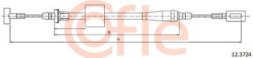92.12.3724 COFLE Тросик, cтояночный тормоз