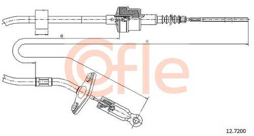 Трос сцепления COFLE 92.12.7200