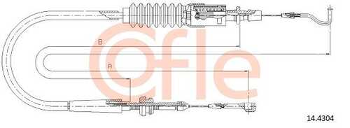 Трос газа COFLE 92.14.4304