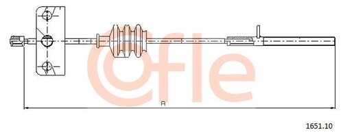 92.1651.10 COFLE Трос стояночного тормоза